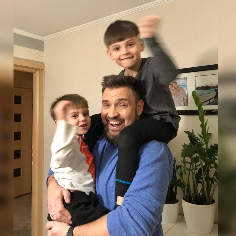 Григорий Герман с сыновьями